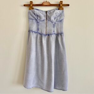 Material Girl Strapless Chambray Dress Size Small